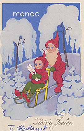 Myllymäki, Eini - Punatulkkuja lumisessa maisemassa 