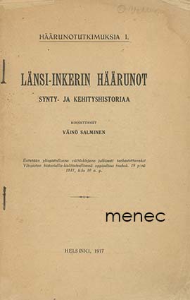 Salminen, Väinö - Länsi-Inkerin häärunot 