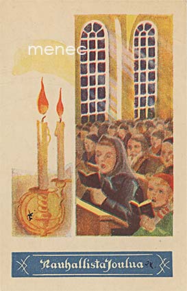 SEK - Joulukirkossa, pienoiskortti 