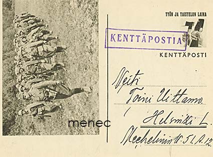 Kenttäpostikortti, mrssiva osasto 