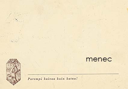 Parempi kaivaa kuin katua! Linnoitustyökortti 1939 