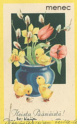 Hede, Anne-Marie - Pääsiäistipuja, pienoiskortti 