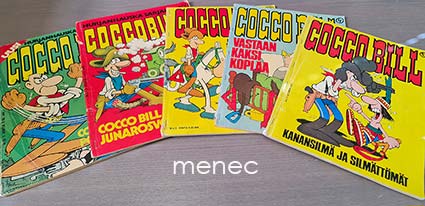 Cocco Bill 1-9, monet vajaakuntoisina lukukappaleina 
