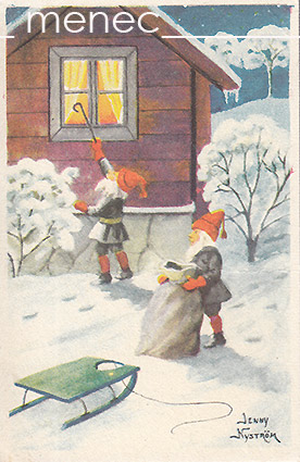 Nyström, Jenny - Lahjalaatikko, pienoiskortti 