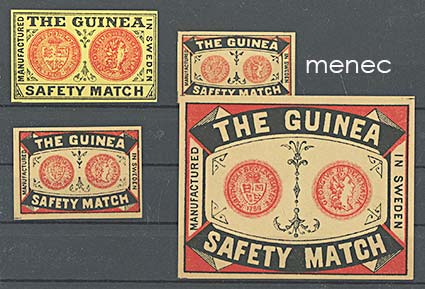Tulitikkuetikettejä, The Guinea, 4 kpl 