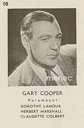 Gary Cooper, keräilykuva 