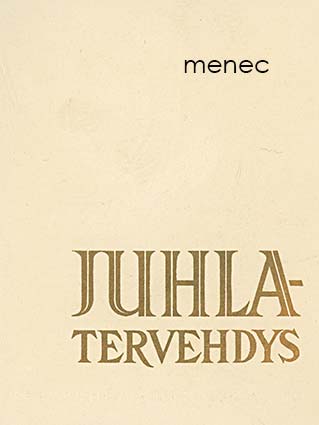 Juhlatervehdys, taittokortti 