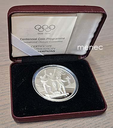 Australia, olympialaisten hopeajuhlaraha 1896-1996, 20 $ 