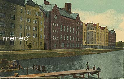 Helsinki, Työväenyhd. talo, poikia ongella 
