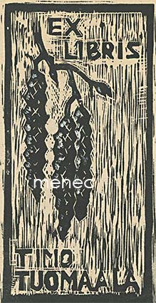Timo Tuomaala, exlibris, tiivis vedos 