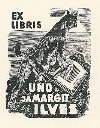 Uno ja Margit Ilves, exlibris 