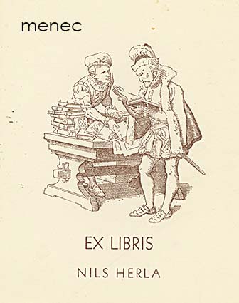 Nils Herla, exlibris 