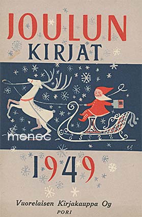 Joulun kirjat 1949. Vuorelaisen Kirjakauppa, Pori 