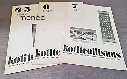 Kotiteollisuus 1947,4-7 [3 vol.] 