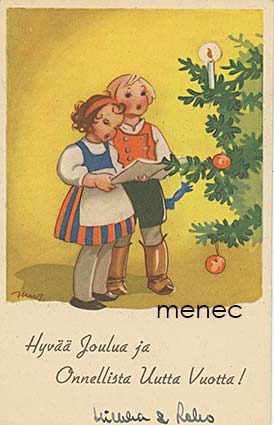 Wendelin, Martta - Tonttu syö puuroa 