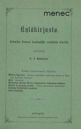 Kyläkirjasto, näytenumero 1872. Faksimile 