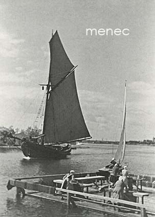 Helsinki, matonpesulaituri Uunisaarensalmessa n. 1930 
