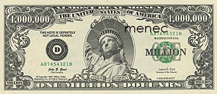 Miljoonan dollarin seteli 