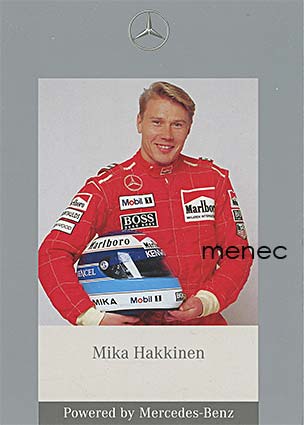 Mika Häkkinen, MB-mainoskortti 