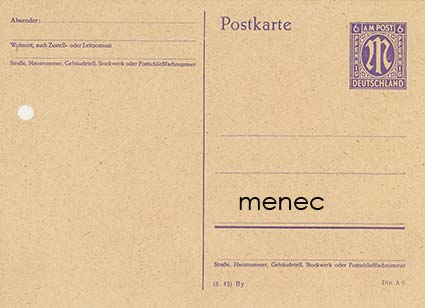 Saksa, USA:n miehitysvyöhyke, Baijeri, ehiö 6 Pf 1946 