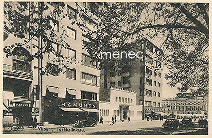 Viipuri, Torkkelinkatu, Hamunen, Syvänoro, Vakuutus Ilmarinen ja Yhdyspankki 