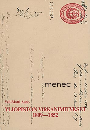 Autio, Veli-Matti - Yliopiston virkanimitykset 1809–1852 