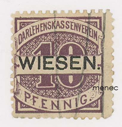 Saksa, Wiesen, Darlehenskassenmarke, säästökassamerkki 10 Pf 