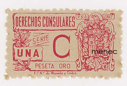 Espanja, konsulaattipostia, sarja C 