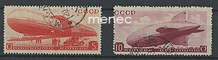 Venäjä, NL, ilmalaivasarjaa 1934, 5 ja 10 kop 