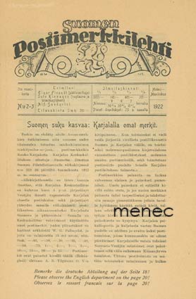 Suomen postimerkkilehti 1922/2-3 