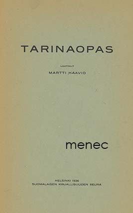Haavio, Martti - Tarinaopas 