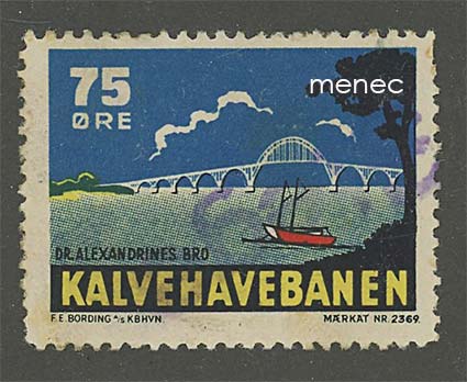 Tanska, Kalvehavebanen, rautatiemerkki 75 ö 