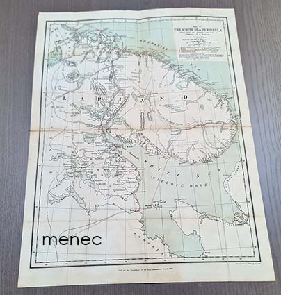 Friis, Jens Andreas - Map of the White Sea Peninsula 