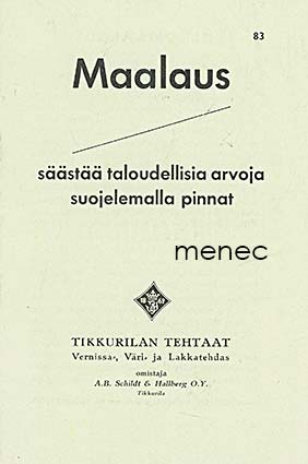 Maalaus säästää taloudellisia arvoja suojelemalla pinnat, esite 
