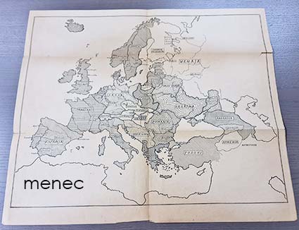Euroopan kartta, Venäjän sisällissodan ajalta 