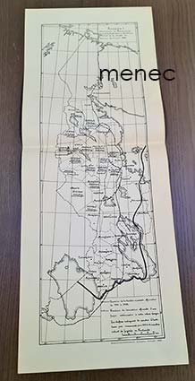 Ranskankielinen kartta Itä-Karjalan rajoista 