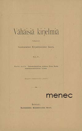 Airila, Martti - Äännehistoriallinen tutkimus Herra Martin maanlainsuomennoksen kielestä 