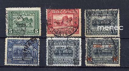 Italia, Eritrea, hallintorakennuksia-sarja 1910-1916 