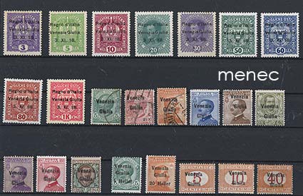 Italia, Venezia Giulian miehityshallinto 1918-1919, 23 kpl 