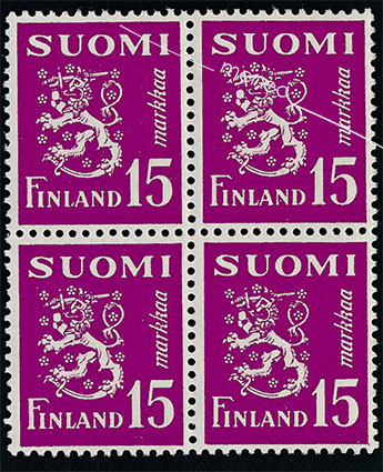 Yleismerkki 1950, 15 mk, nelilö 