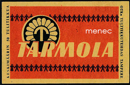 Tarmola, tulitikkuetiketti 