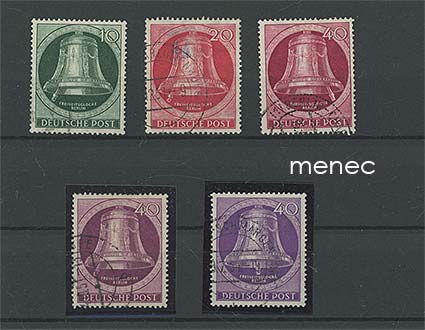 Saksa, Berliini, Vapauden kello 1951-1953, 5 kpl 