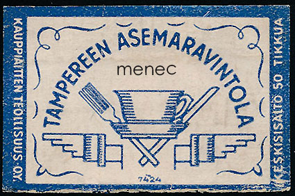 Tulitikkuetiketti, Tampereen Asemaravintola 