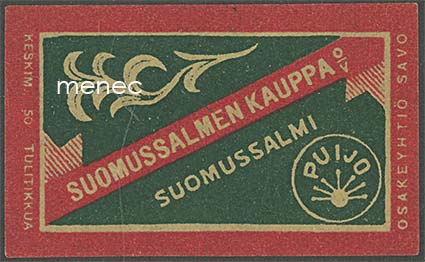 Kauppiasetiketti, Suomussalmen Kauppa 