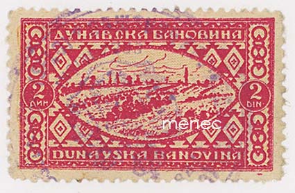 Jugoslavia, vanhoja veromerkkejä: Serbian Dunavska Banovina ja Oplenacin kirkollisveromerkki 