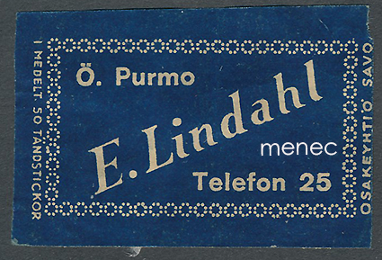 Kauppiasetiketti, E. Lindahl, ö. Purmo 