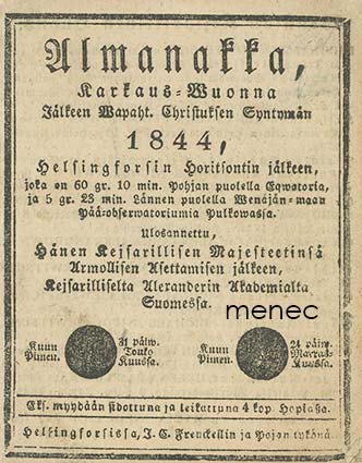Almanakka 1844 