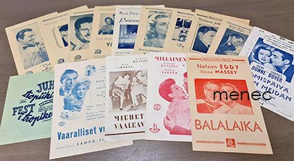 Elokuvamainoksia 1940-luvulta, 15 kpl 