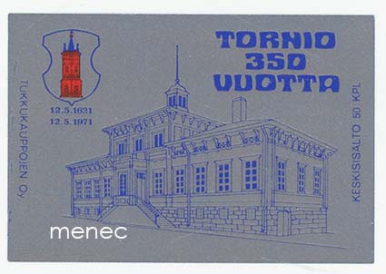 Tulitikkuetiketti, Tornio 350 vuotta 