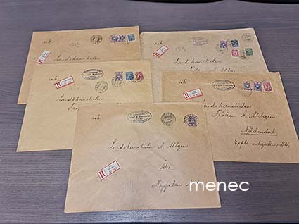 Kirjattuja kirjelähetyksiä, Pori 1917, 5 kpl 